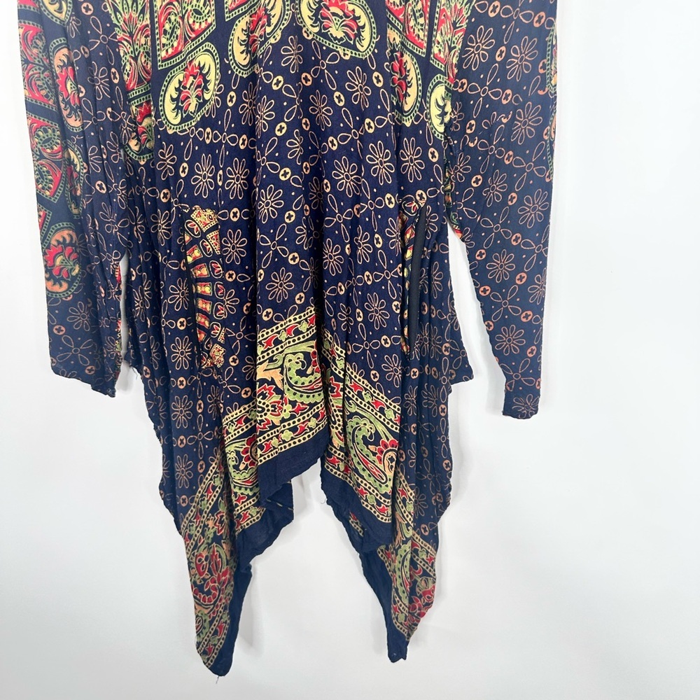 Sacred Threads Black and Red Patterned Tunic - Picture 6 of 12